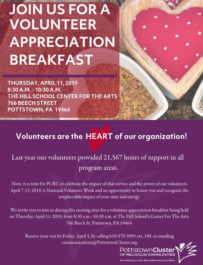 Volunteer Breakfast Invitation