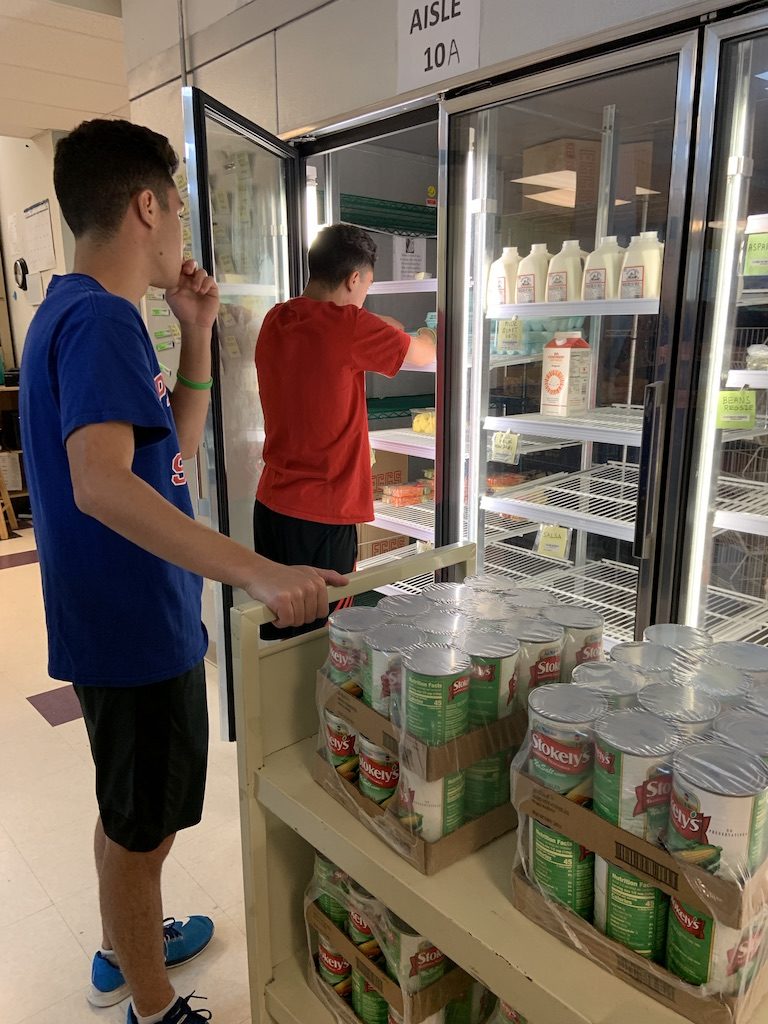 Moyer Brothers at the refrigerator